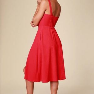 Lulu’s Button Up Midi Sundress size L